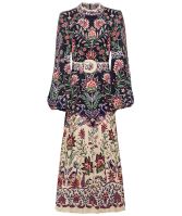 sachin and babi light blue dress Buy SANDRO Blue Capri Embroidered Dress in Viscose Blend For Women Online main image 0