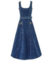 sachin and babi light blue dress Self-Portrait Cold-Shoulder Pleated Chiffon Midi Dress‎ Yellow Womens Size  8 main image 0