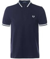 トップス FRED PERRY The Fred Perry Shirt - M12 M12 - White / Ice / Navy | The Fred Perry Shirt | Men's