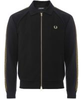 Fred Perry Black Contrast Panel Track Jacket J7540 102 | Jules B