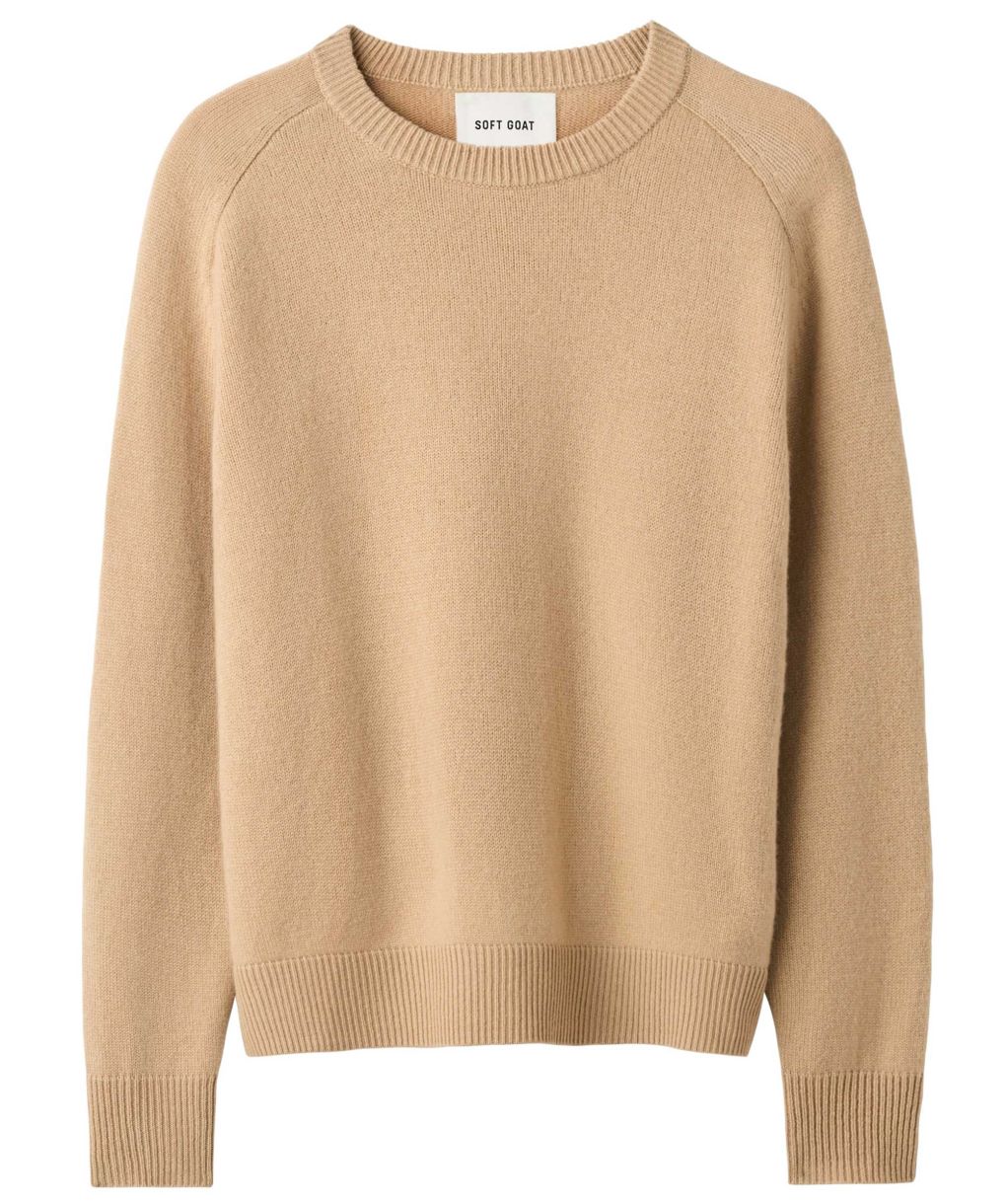 Soft Goat Boyfriend Crewneck Jumper | Jules B