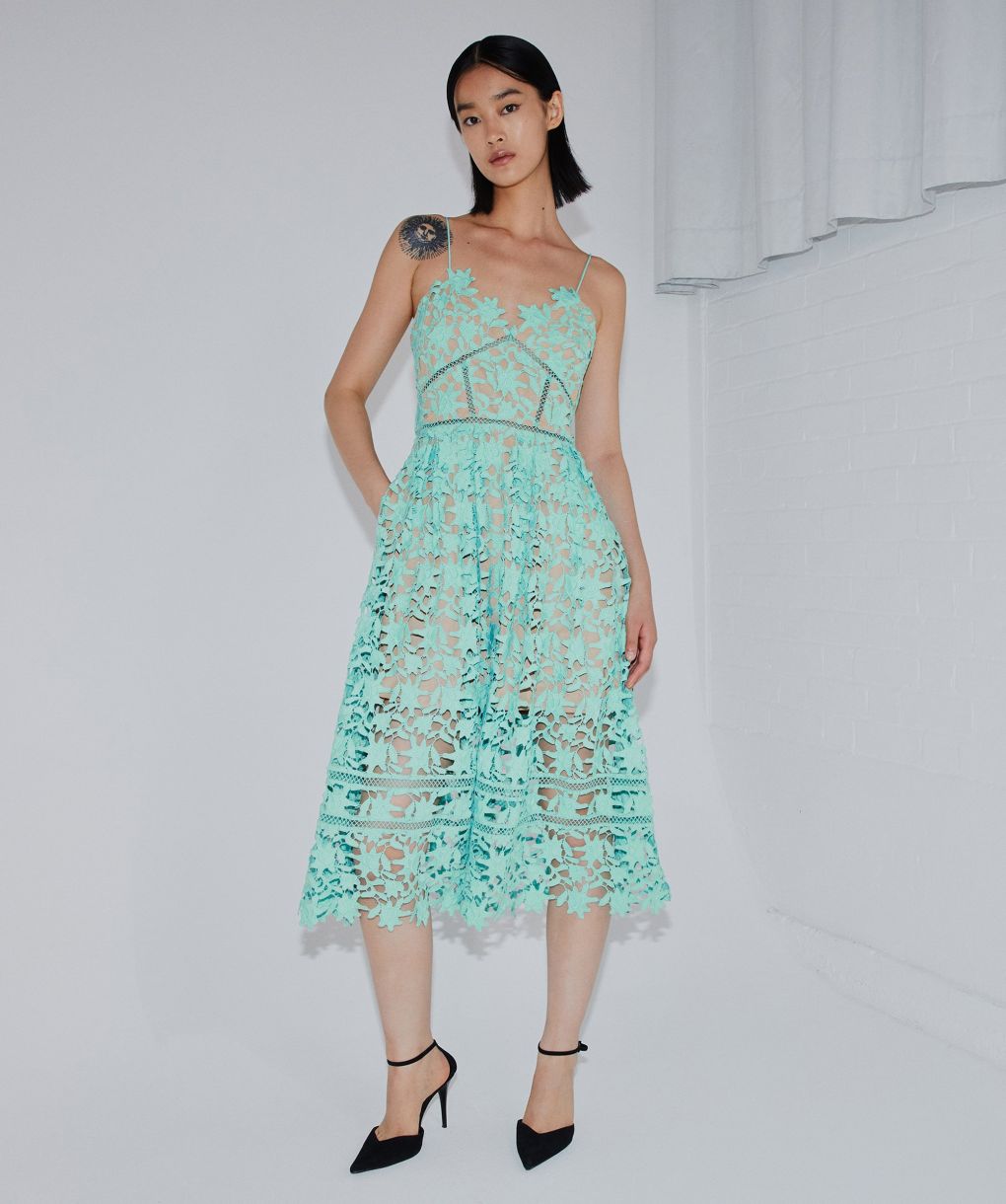 Self-Portrait Azaelea Lace Midi Dress | Jules B