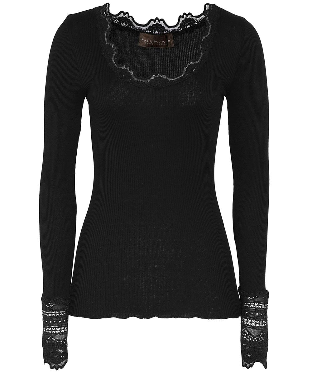 Benita Silk Blend Long Sleeve Top