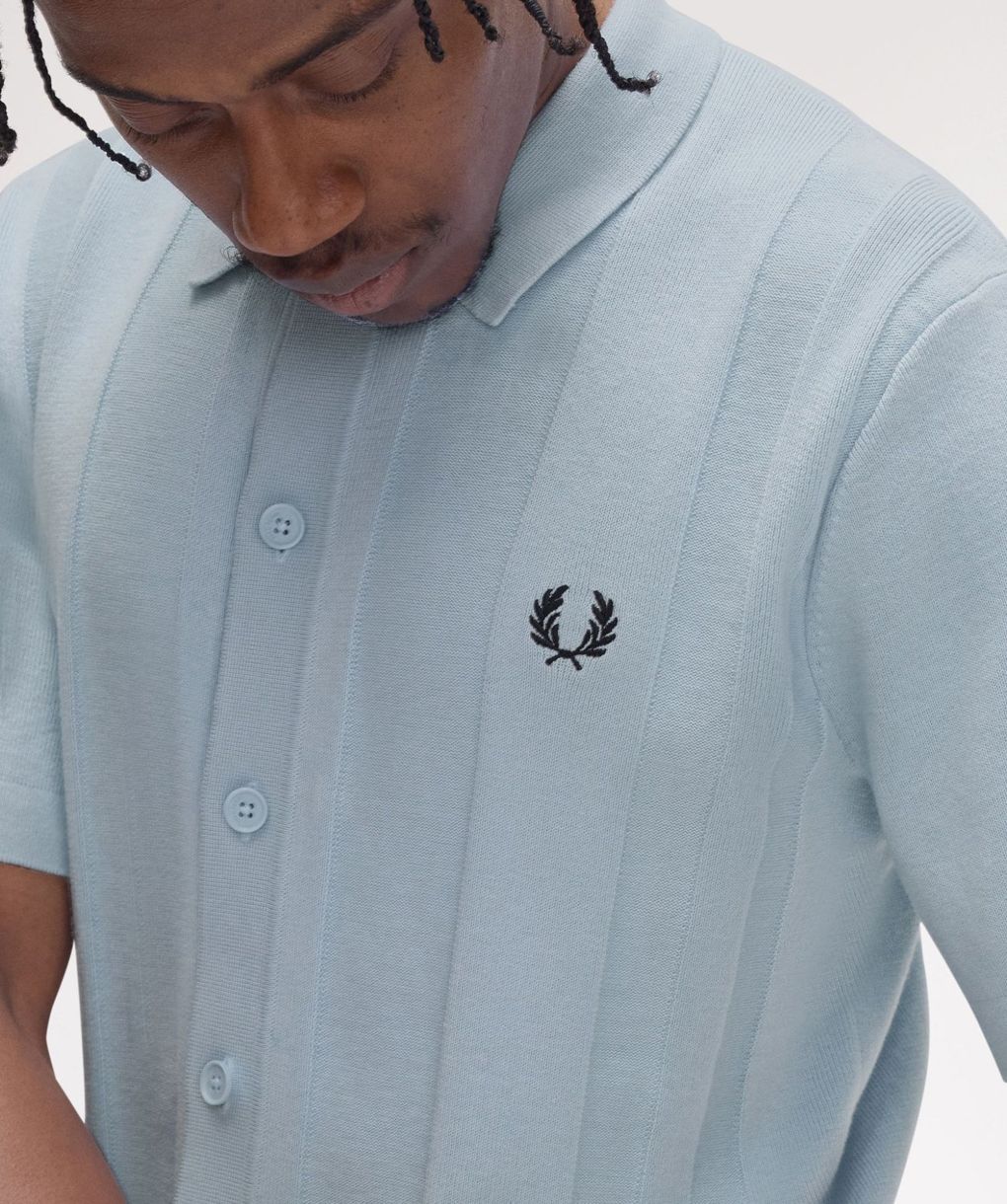 Fred Perry Knitted Button-Through Shirt