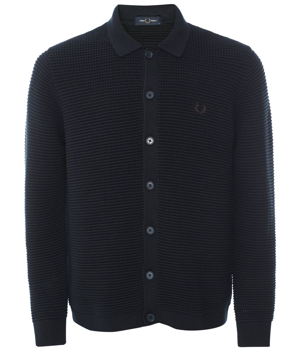 Men's store cardigans fred perry cardigan zip