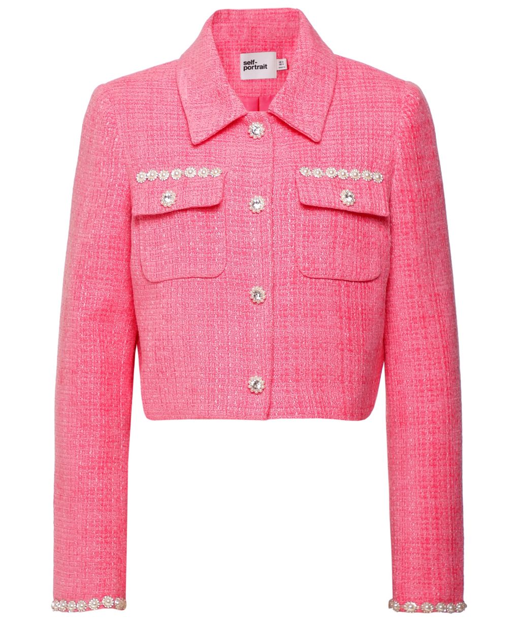 ジャケット SELF PORTRAIT Self-portrait Jackets Pink (AW25098JP PINK) Self-Portrait Jacket with fur cuffs €600,00 EUR - Biffi