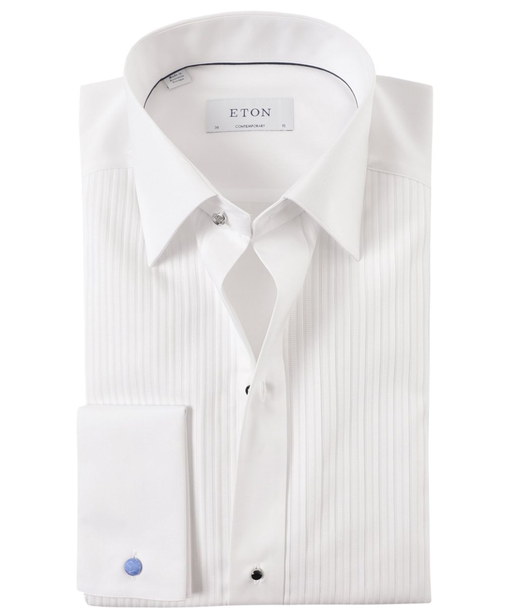 Contemporary Fit Plissé Dress Shirt