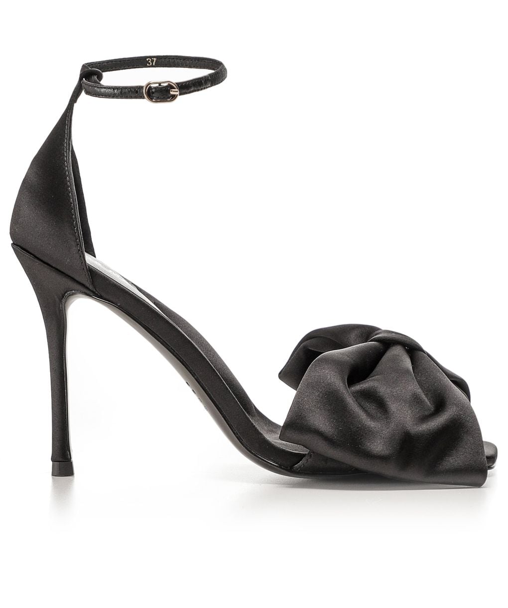 Alias Mae Black Minka Satin Bow Heels Jules B