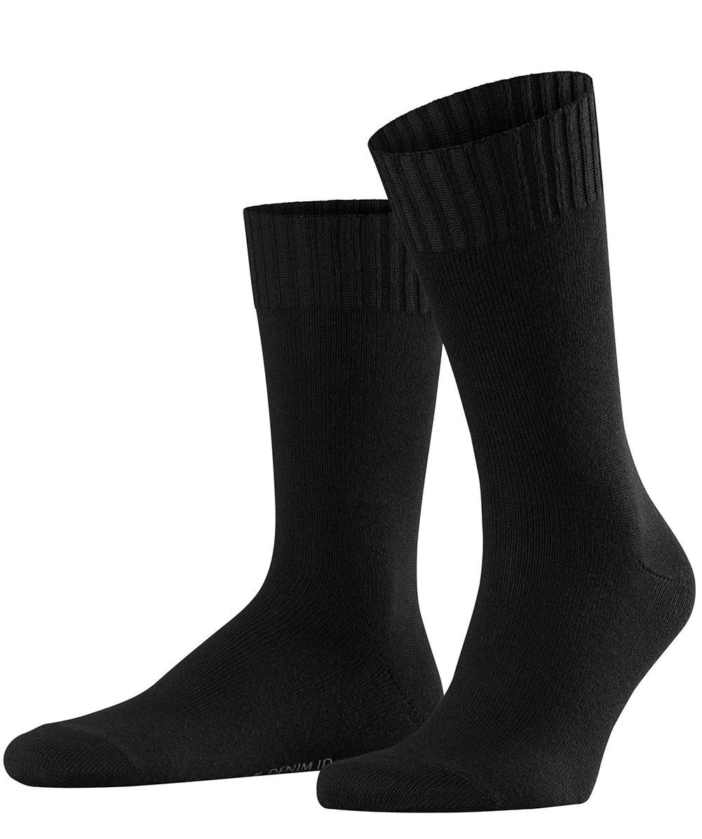 Virgin Wool Denim ID Socks