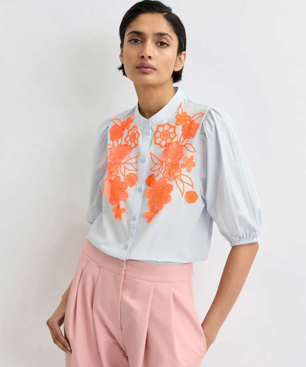 Essentiel Antwerp Jorja Appliqué Flower Shirt | Jules B