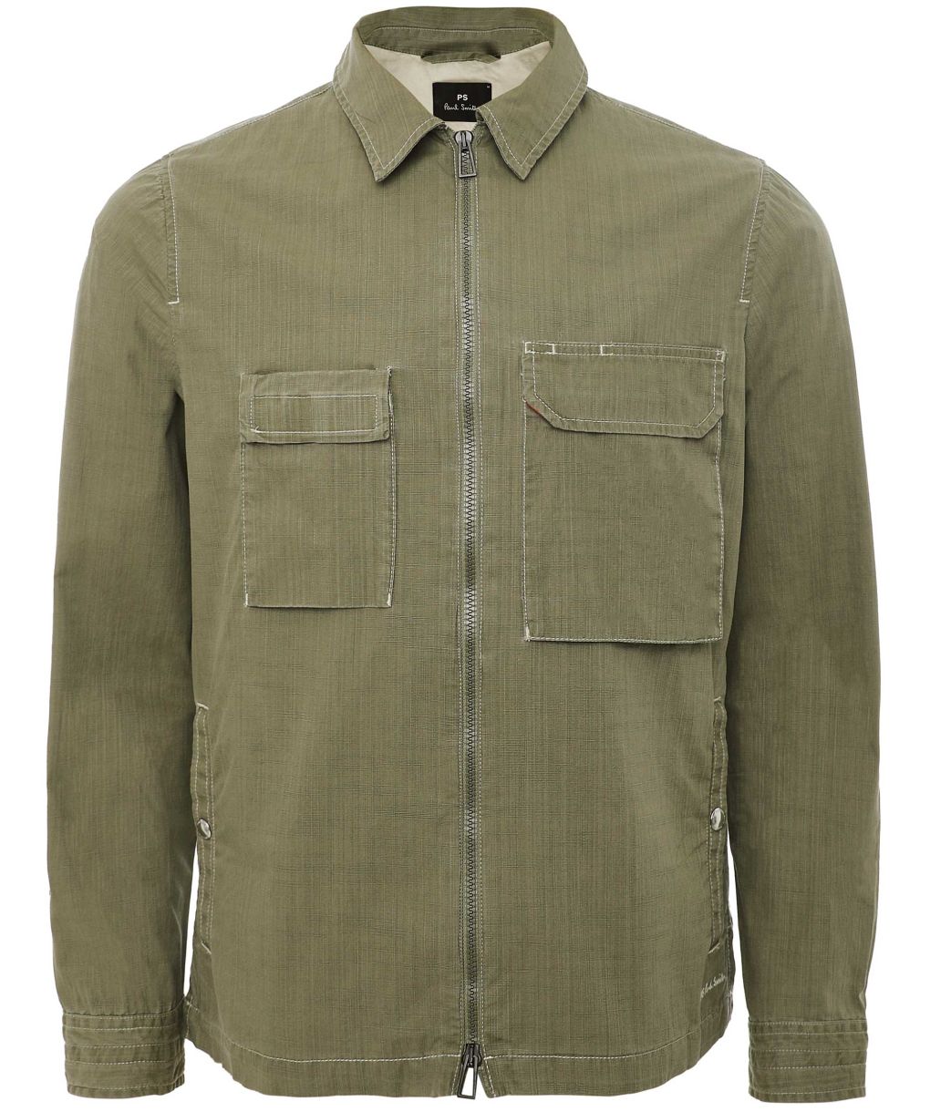 Paul Smith Green Zip Pocket Overshirt
