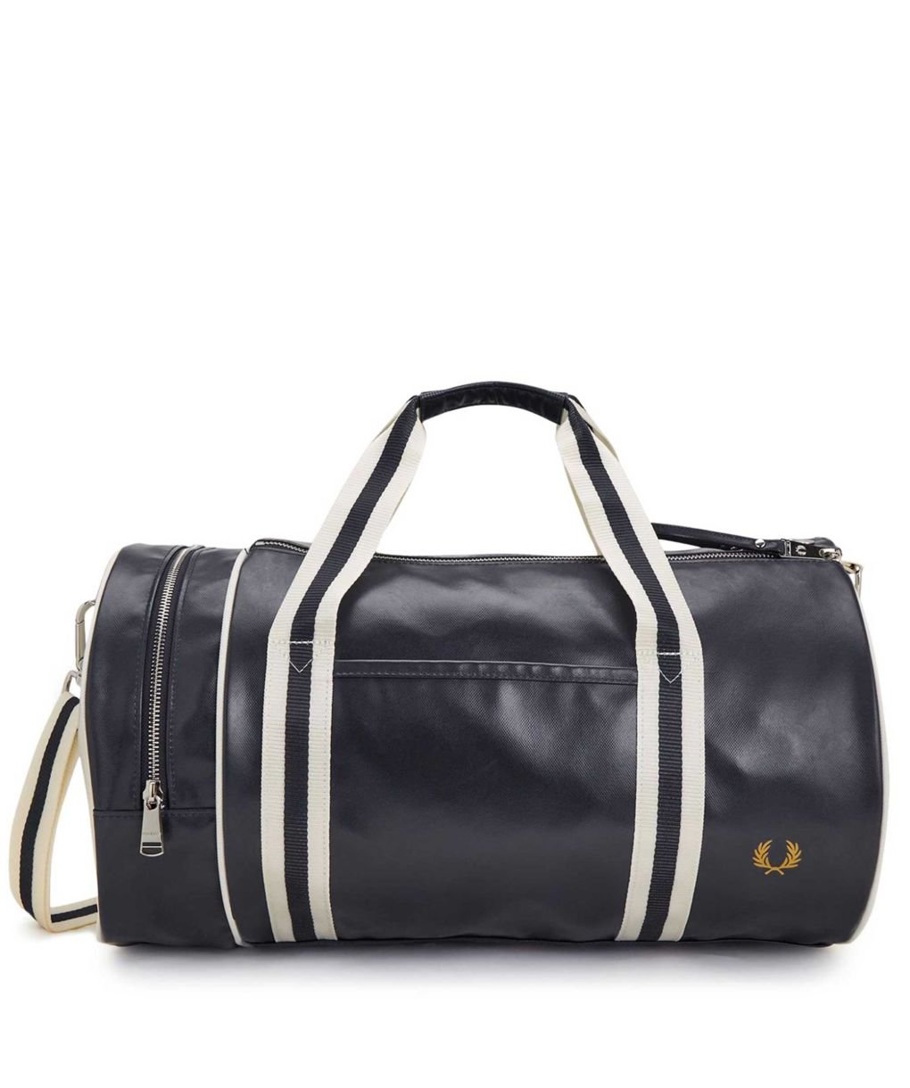 バッグ FRED PERRY Tonal Classic Barrel Bag Duffle bag FRED PERRY Tonal Classic Barrel Bag Black/ Gold