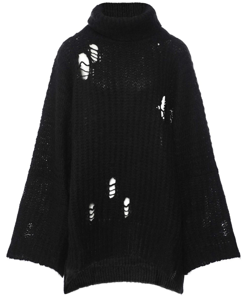 BURAERRY LONDON ウールポンチョ BURBERRY バーバリー チェック ウール ポンチョ ネイビー系