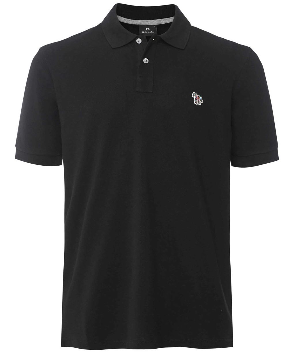 Short Sleeve Zebra Polo Shirt