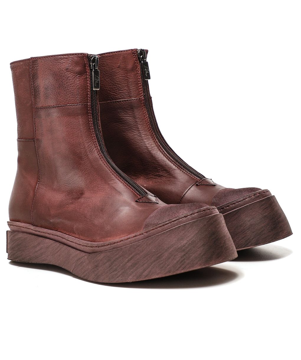 Lofina Leather Zip Front Boots | Jules B