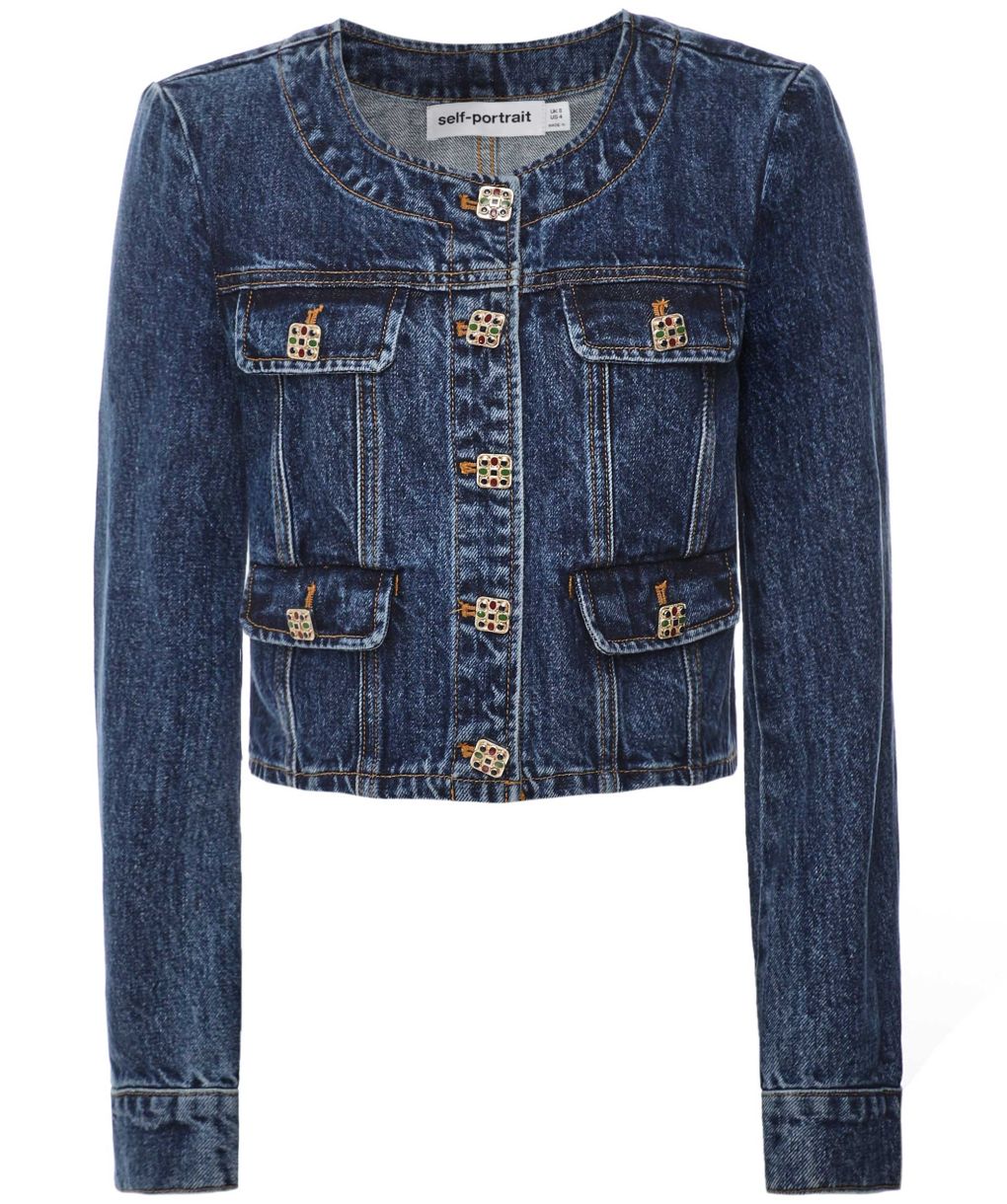 極美品✨クラネ BELL SLEEVE COMPACT JEAN JACKET Embroidered Bell Sleeve Jean Jacket | Cleo