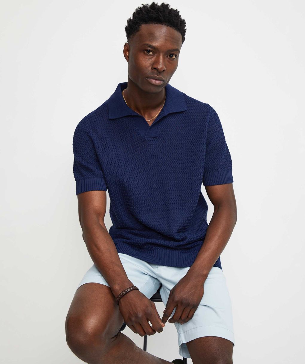 Tシャツ・カットソー FILIPPO DE LAURENTIIS SHORT SLEEVES SKIPPER POLO SHIRT Filippo De Laurentiis Knitted Skipper Polo Shirt