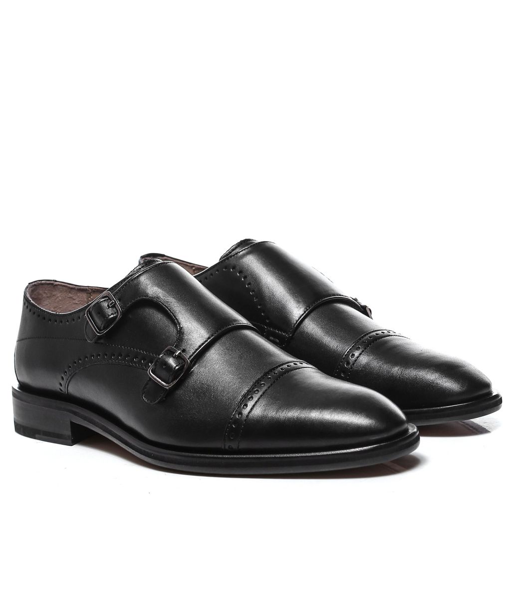 Leather Ackergill Monk Strap Shoes