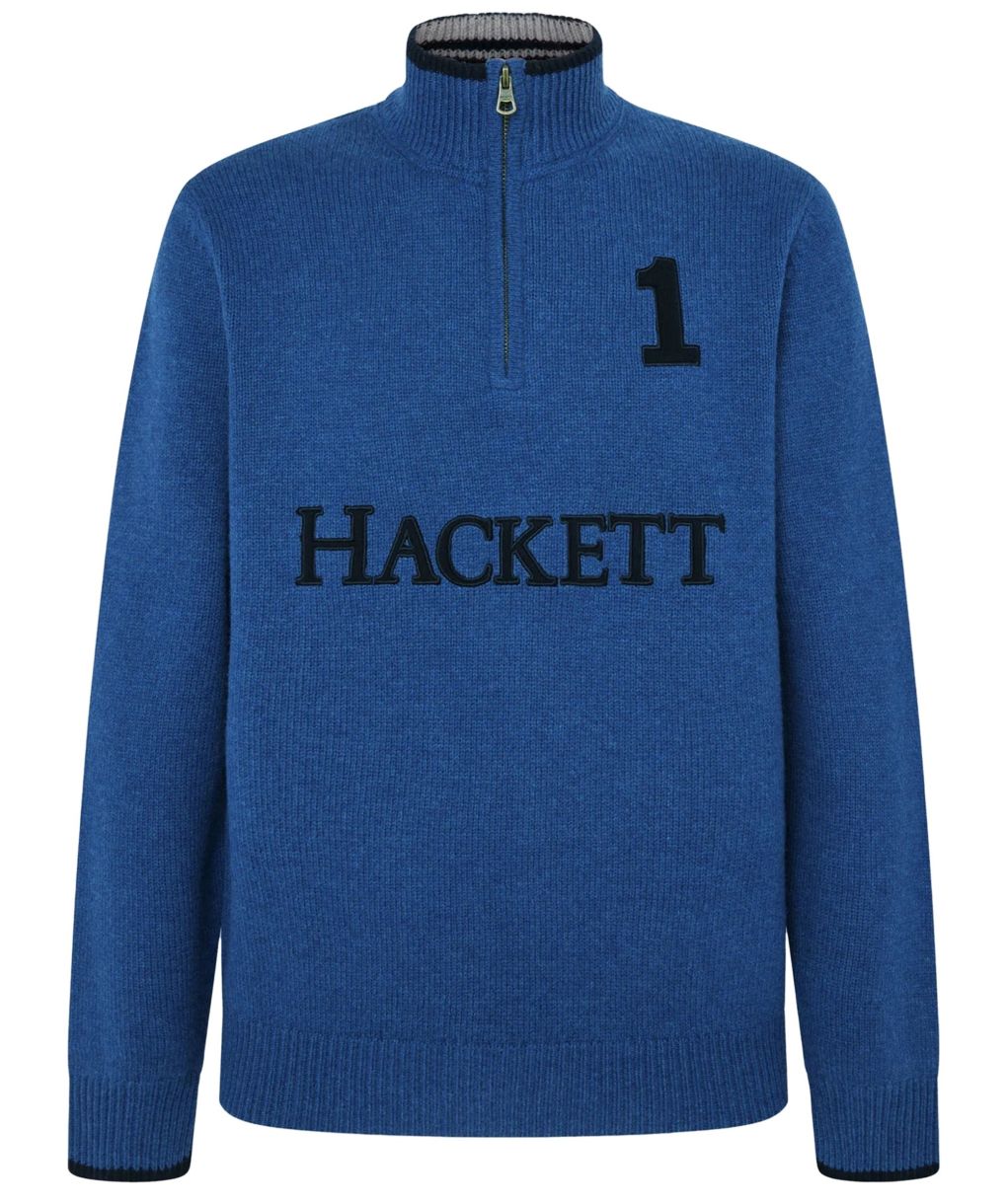 Hackett Merino Heritage Half-Zip Jumper