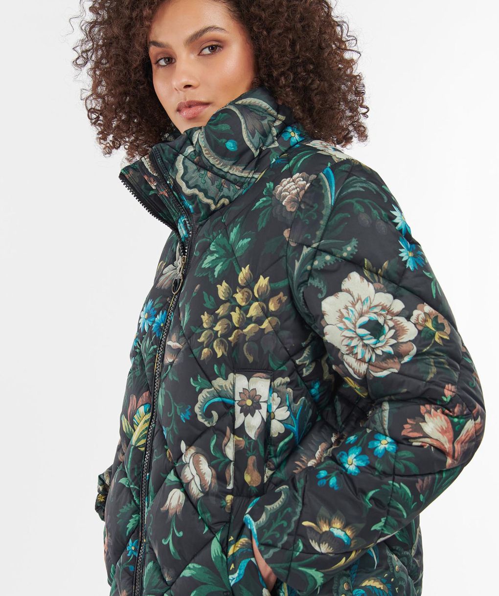 BARBOUR House Of Hackney ジャケット UK 12 Barbour x House of Hackney Darnley Quilted Jacket | Jules B