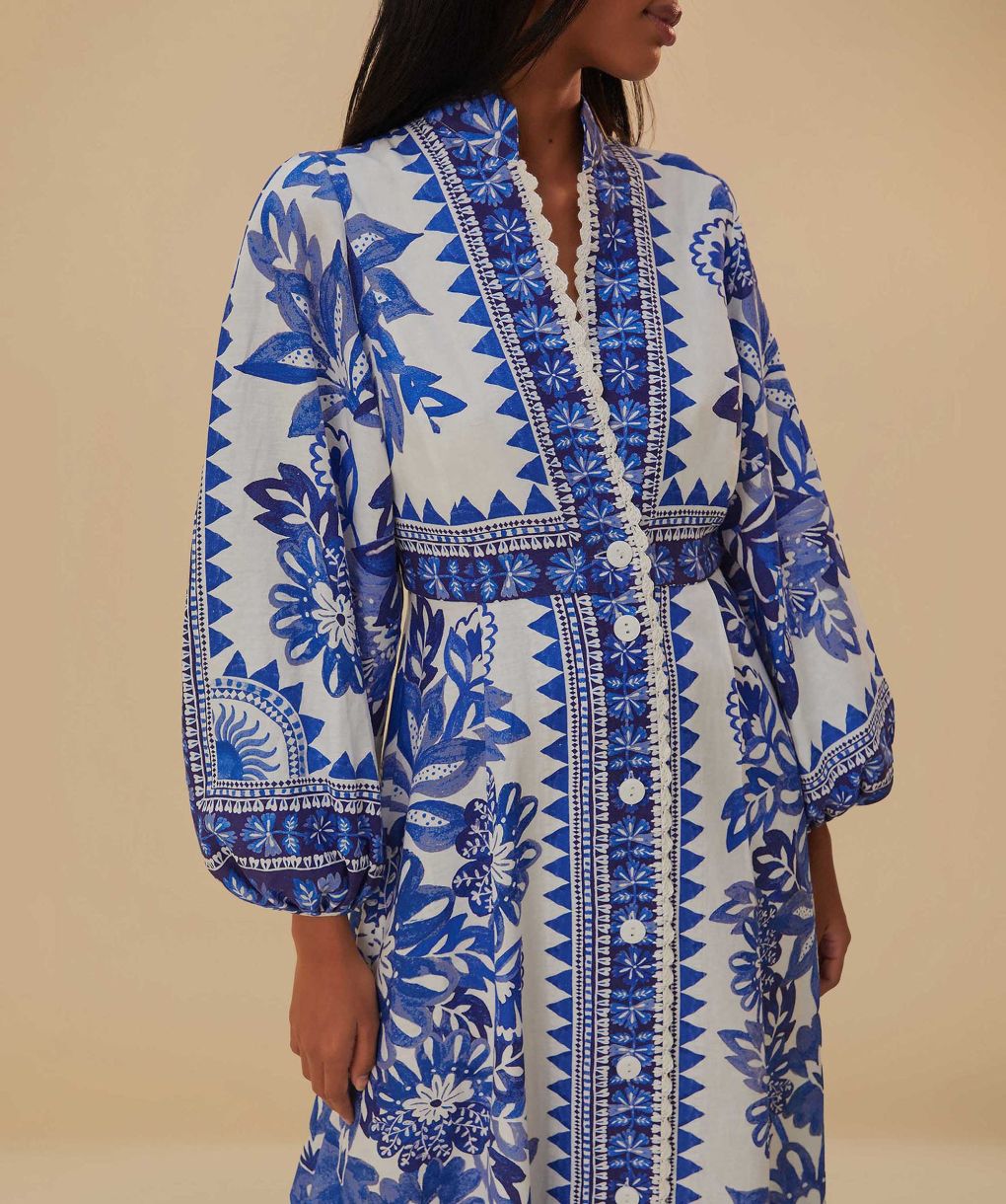 Farm Rio Flora Tapestry Maxi Dress