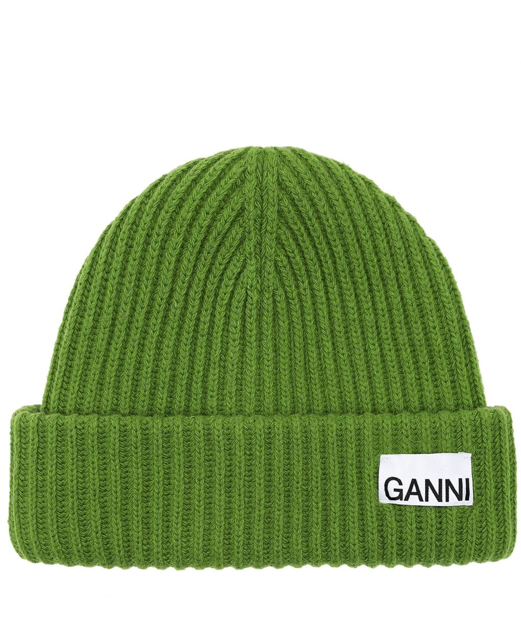 NWT Ganni Olive Fitted Beanie Ganni | Accessories | Ganni Beanie | Poshmark main image 4