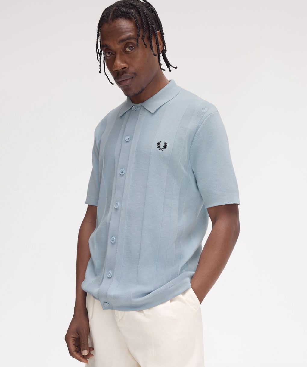 Fred Perry Knitted Button-Through Shirt