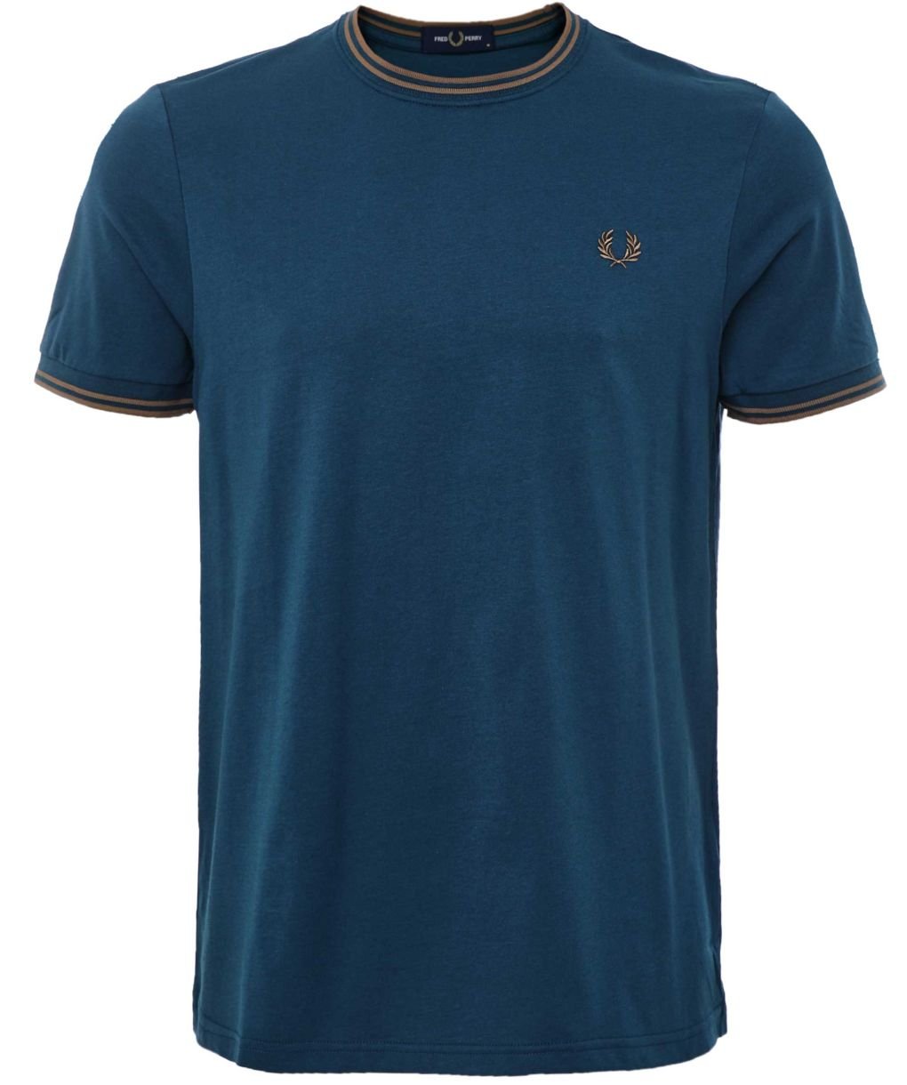 【FRED PERRY】 Twin Tipped T-Shirt Twin Tipped T-Shirt - Black | Men's T-Shirts | Fred Perry US