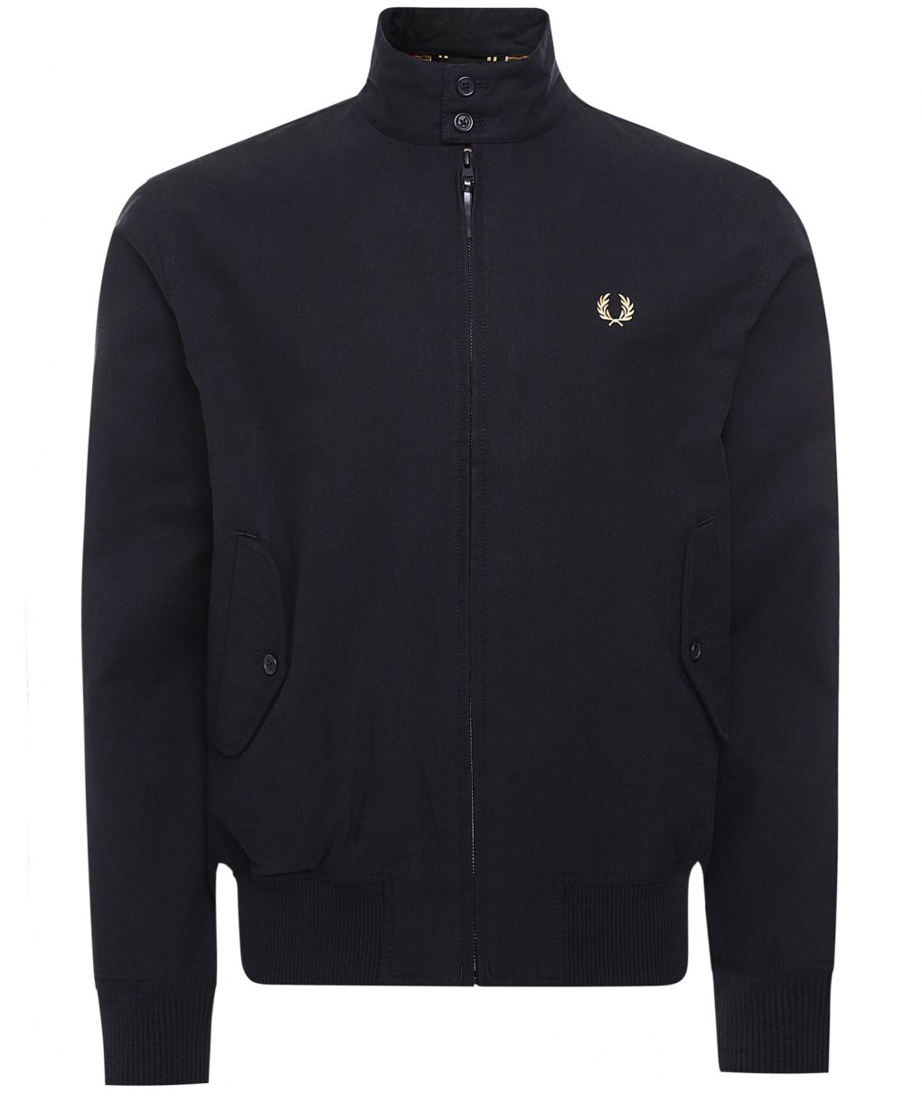 Fred Perry Black Softshell Harrington Jacket | Jules B