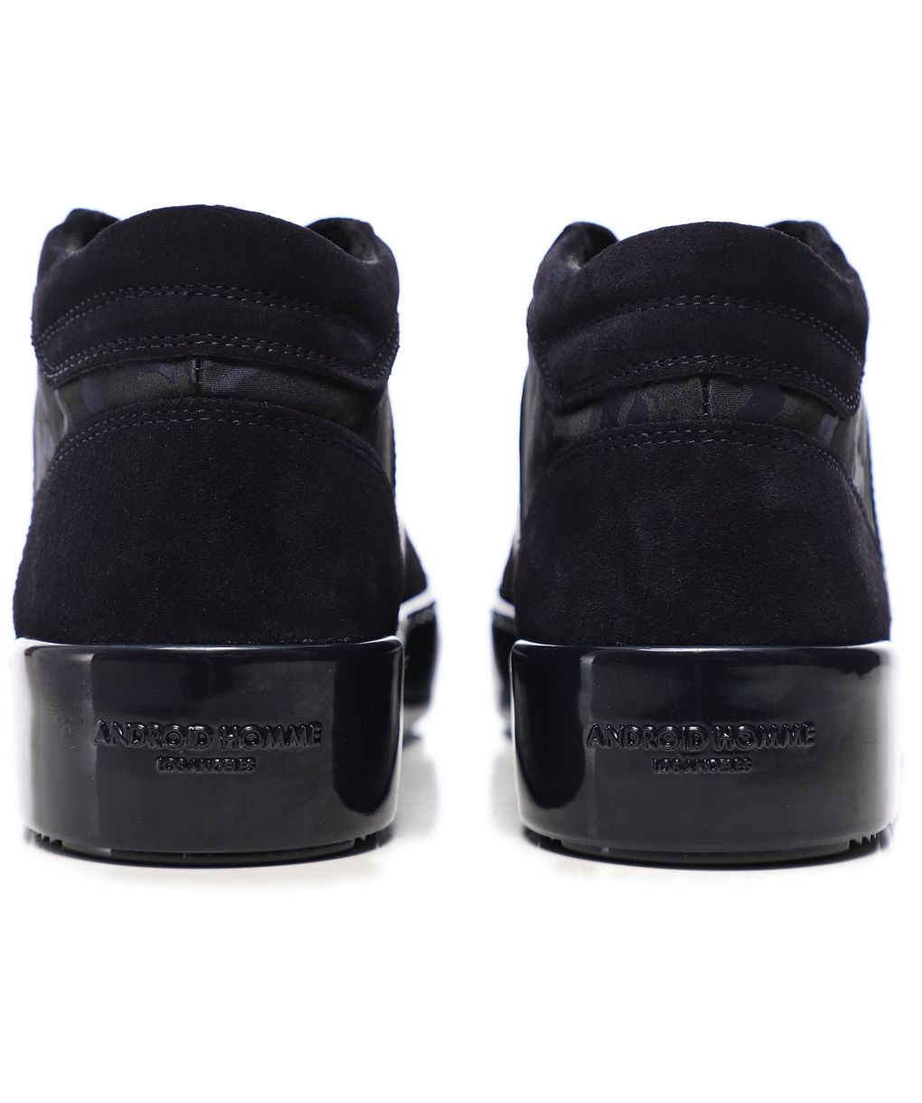 android homme mid top camouflage trainers