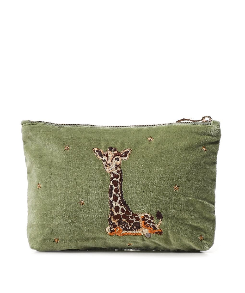 Elizabeth Scarlett Giraffe Mother & Baby Mini Pouch Elizabeth Scarlett Giraffe Mother & Baby Mini Pouch