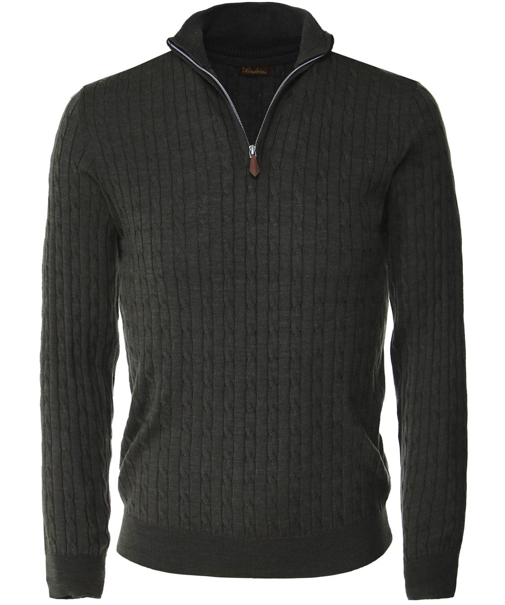 Cable Knit Half Zip Jumper