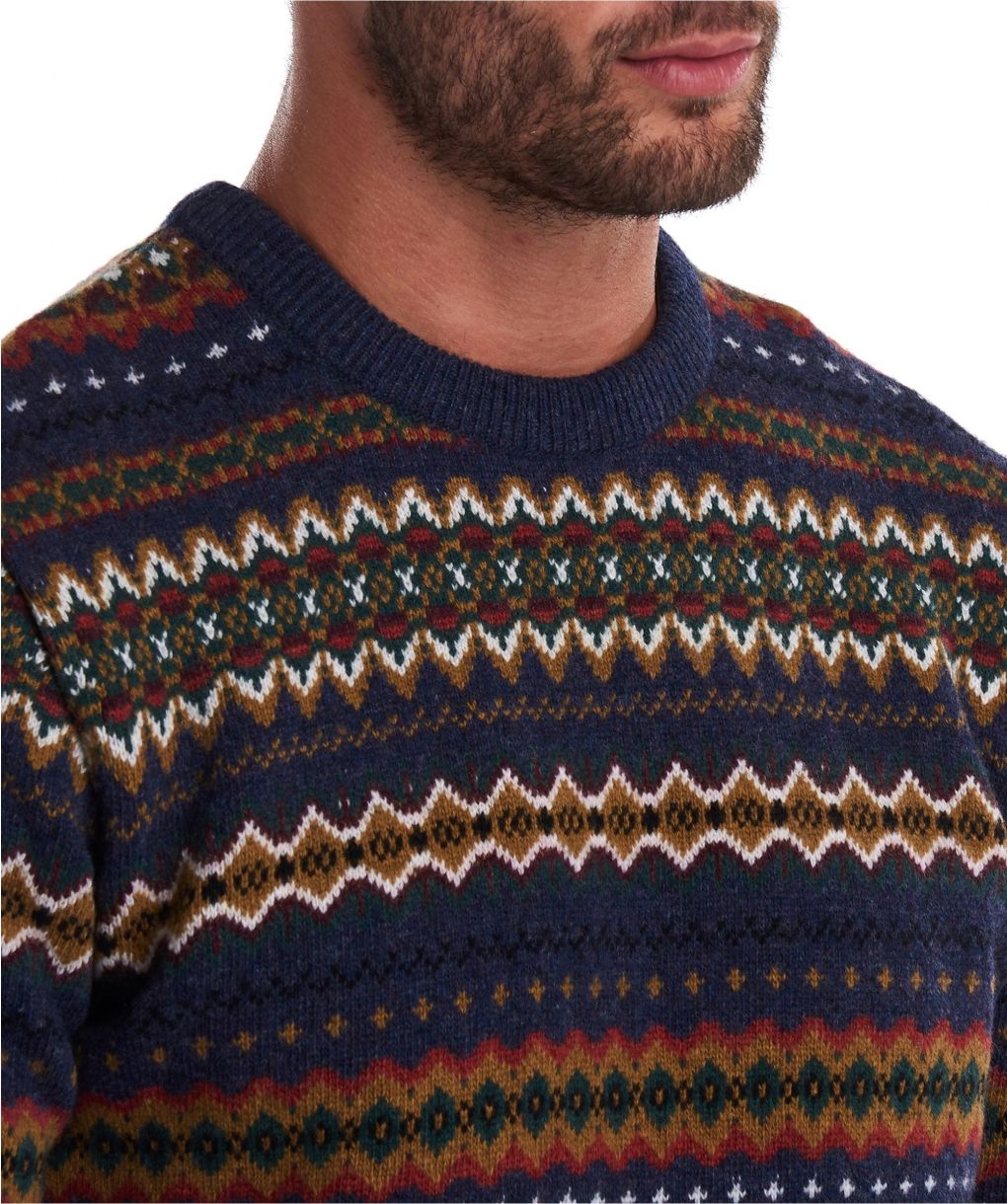 Barbour Lambswool Case Fair Isle Jumper 