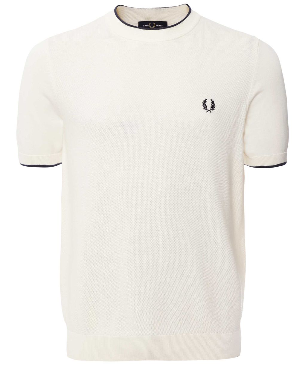 Fred Perry Textured Front Knit T-Shirt