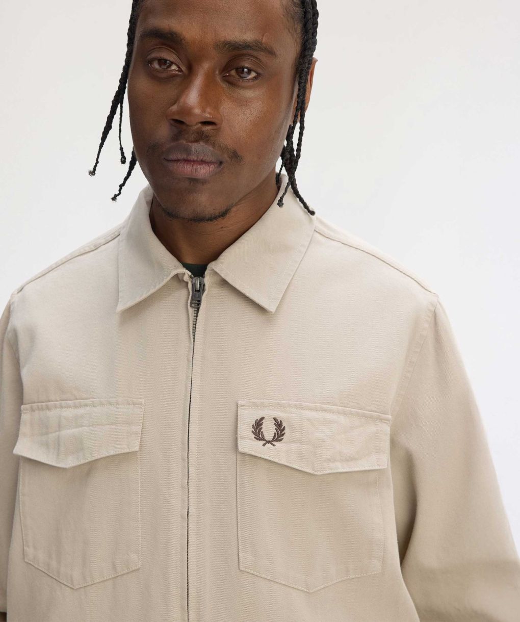 Fred Perry Twill Zip Overshirt