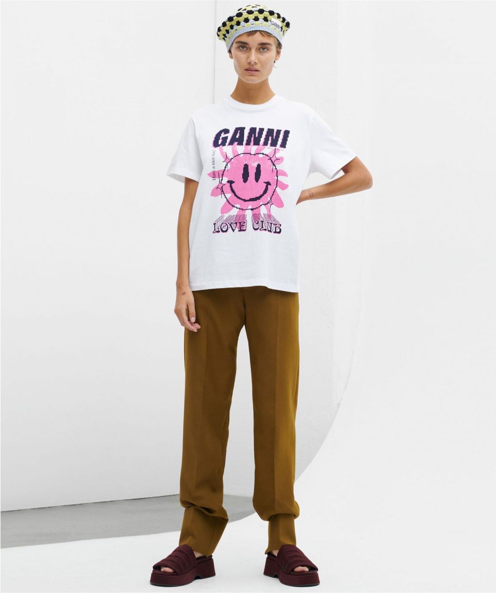 GANNI White Love Club Tee | Jules B