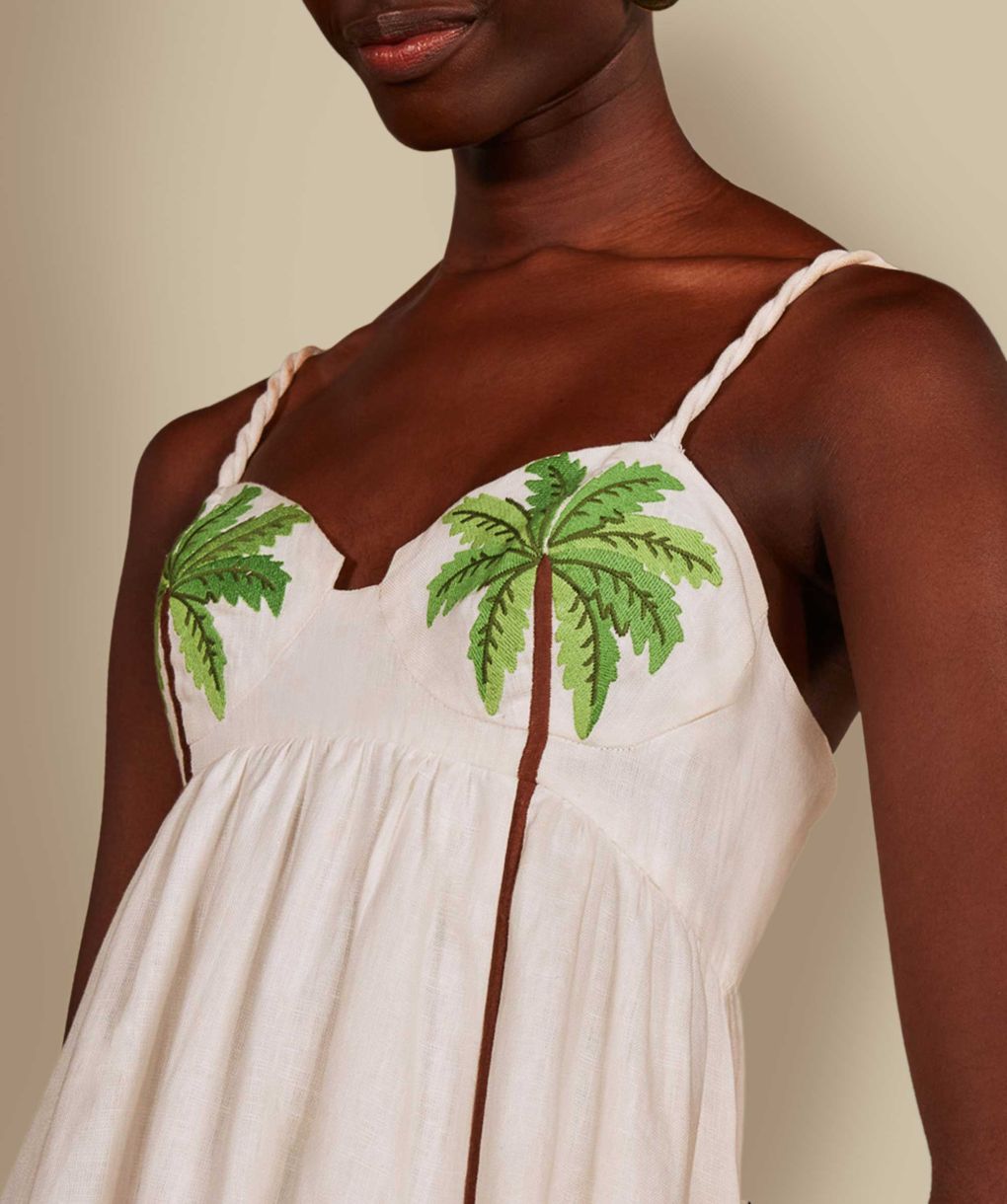 Farm Rio Coconut Tree Maxi Dress Farm Rio Coconut Tree Maxi Dress
