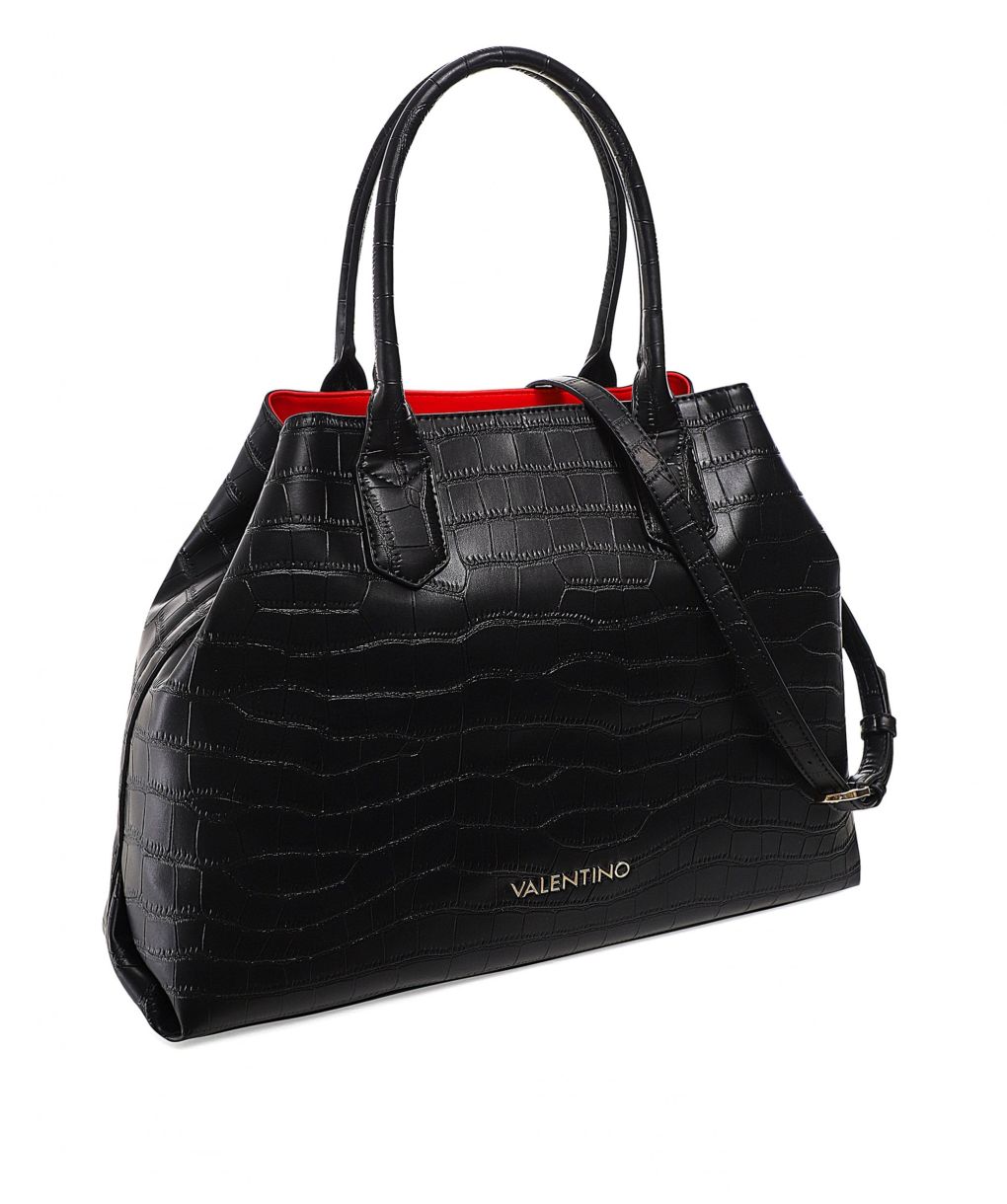 Valentino Bags Black Juniper Croc Bag | Jules B