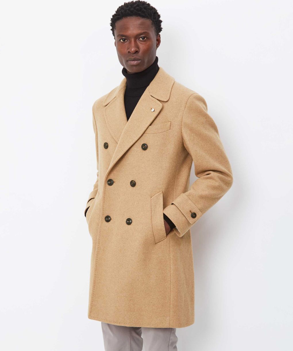 L'AUBE BLANC Double-breasted Wool coat laube blanc Double breasted