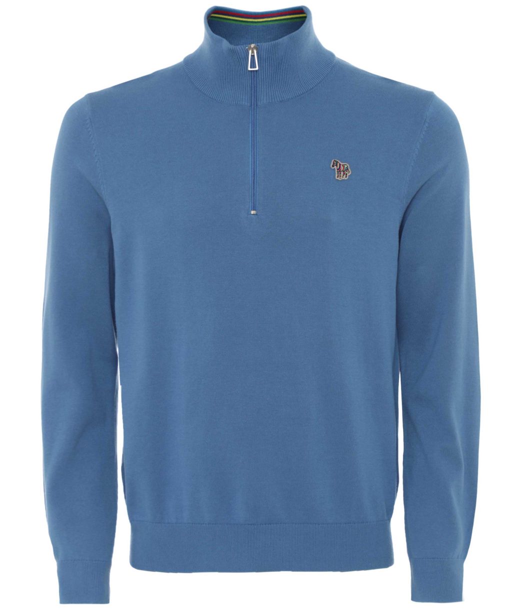 Paul Smith Half-Zip Zebra Jumper