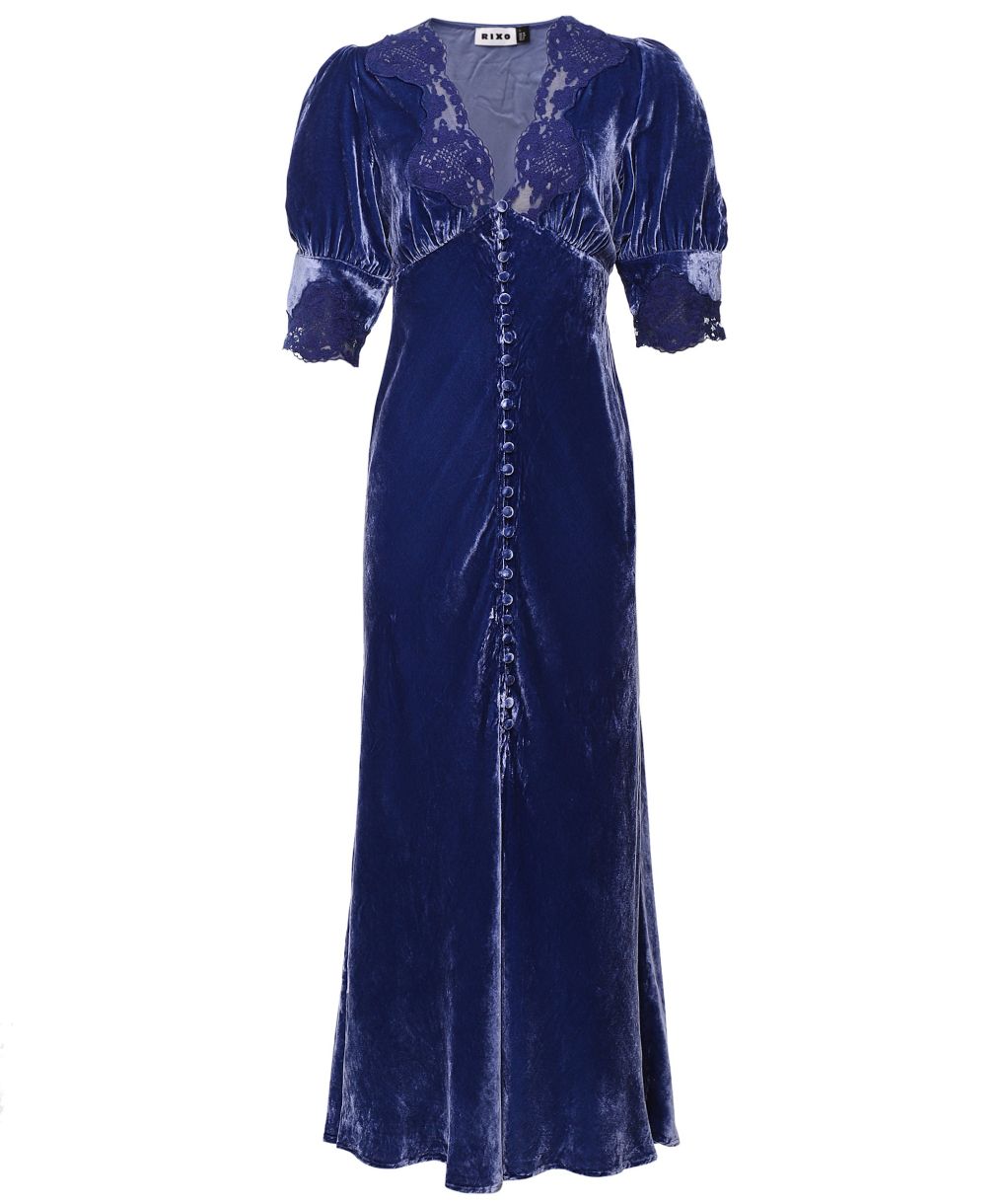 スーツ・フォーマル・ドレス etoll. Satin ribbon sleeve velour dress li9xzvPMvg2kY94L12TiPHdCTebKo3