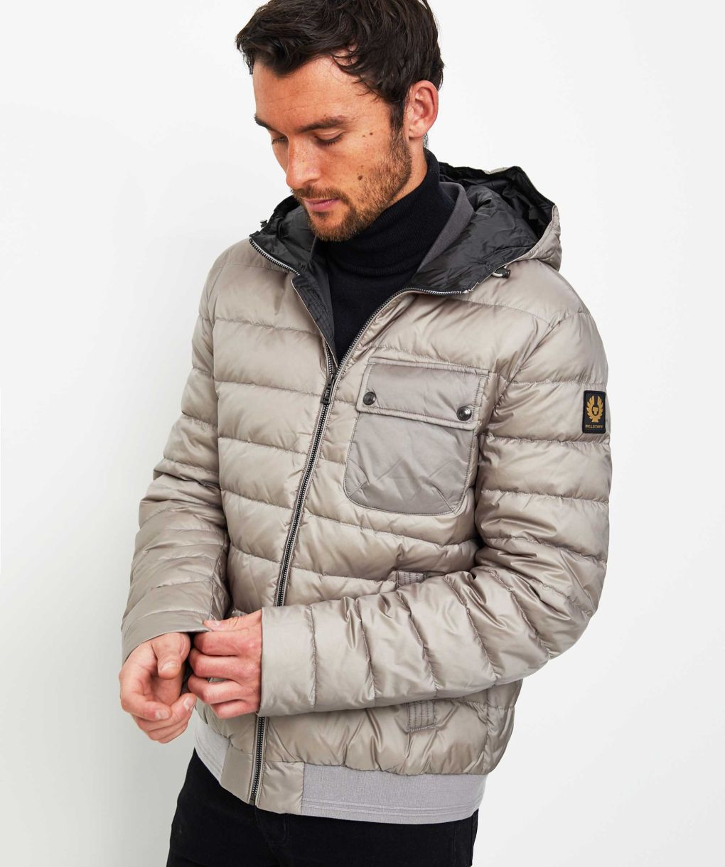Belstaff Grey Down Streamline Jacket