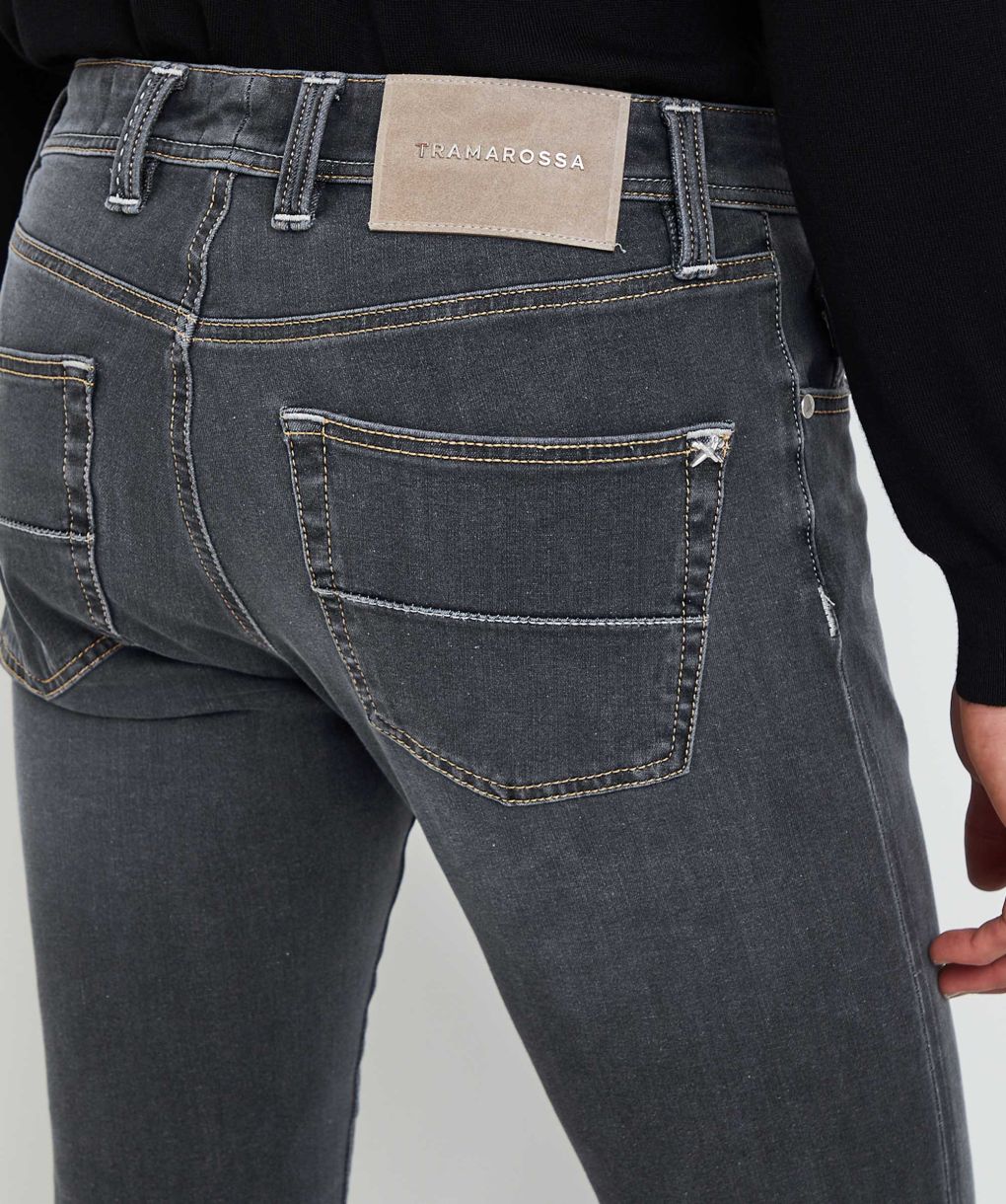 Tramarossa Black Slim Fit Leonardo Jeans