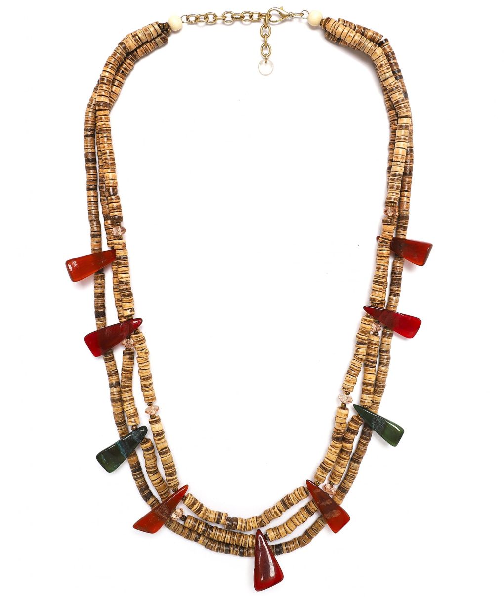 Long Strand Beaded Necklace