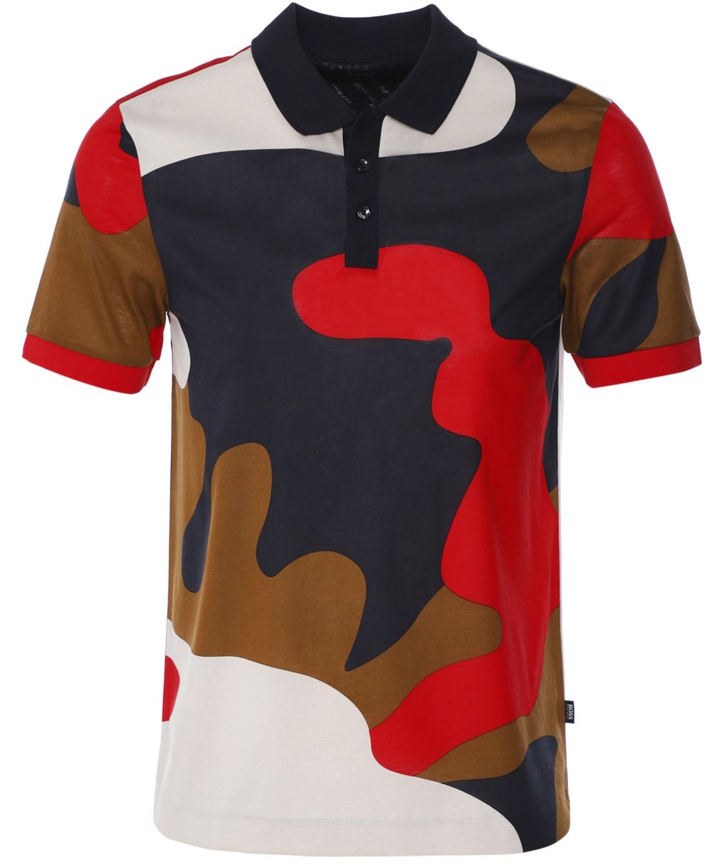 BOSS Mercerised Camouflage Parlay 79 Polo Shirt | Jules B