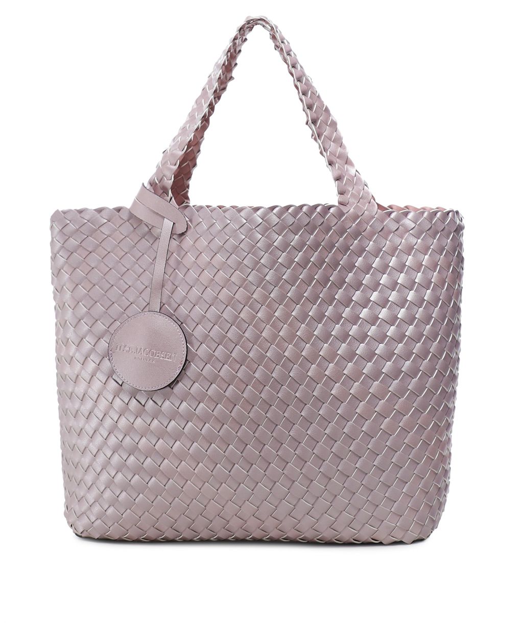 Ilse Jacobsen Women's Reversible Woven Travel Tote Bag – Lightweight & Functional Handbag For Daily Use