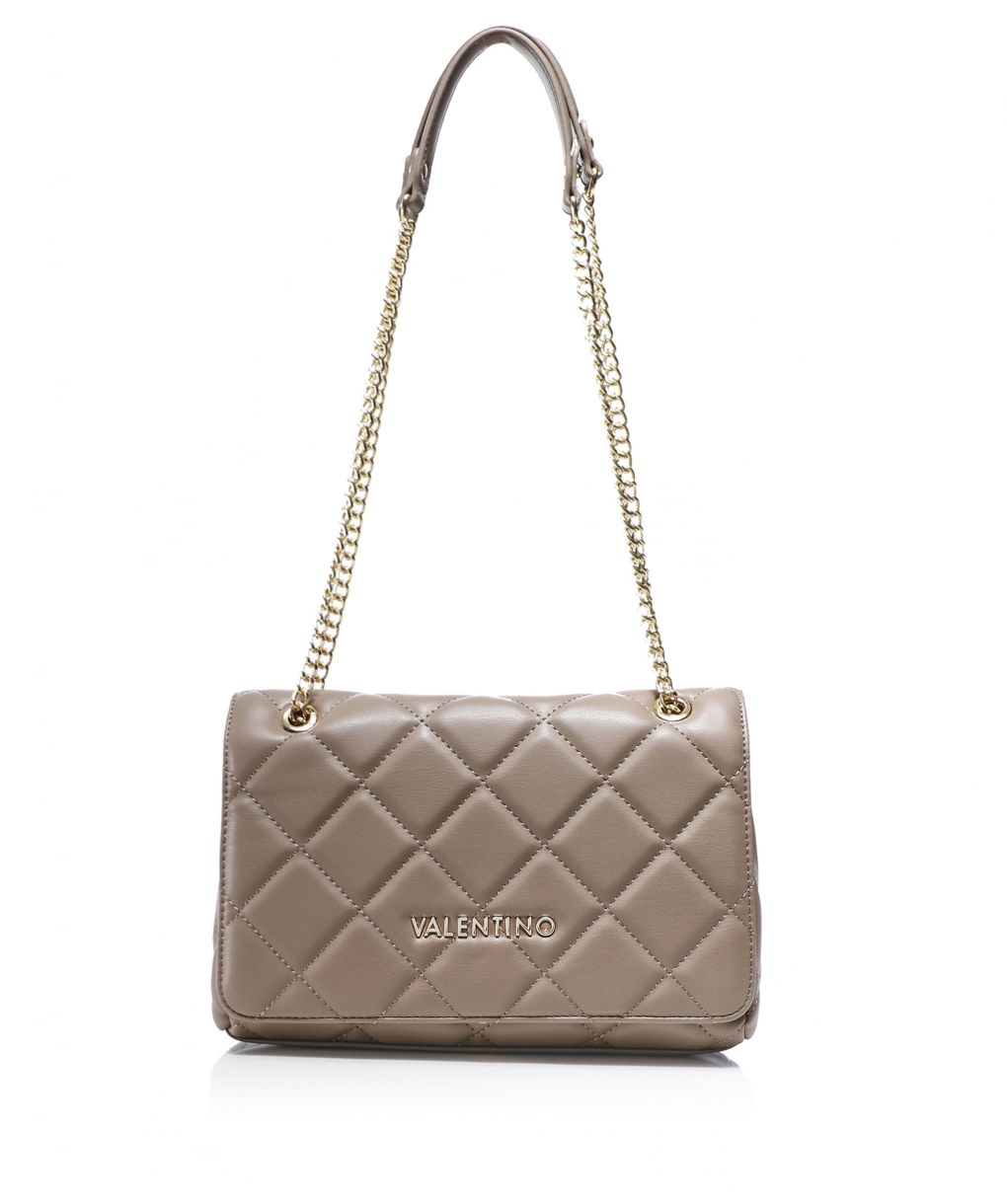 【Valentino】◆大人気◆オカリナ ショルダーバッグ◆Taupe◆ Valentino By Mario Valentino Ocarina Taupe Quilted Chain