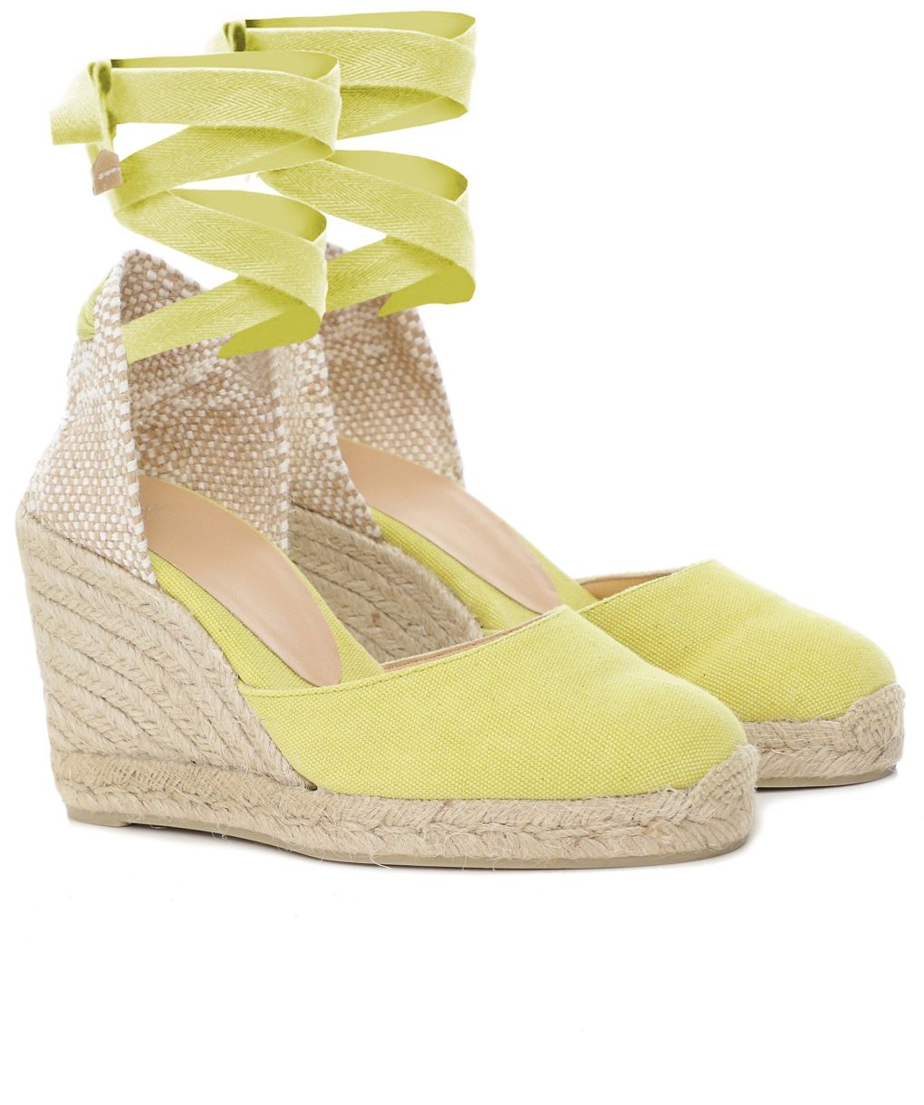 Castaner Yellow Carina Espadrille Wedges