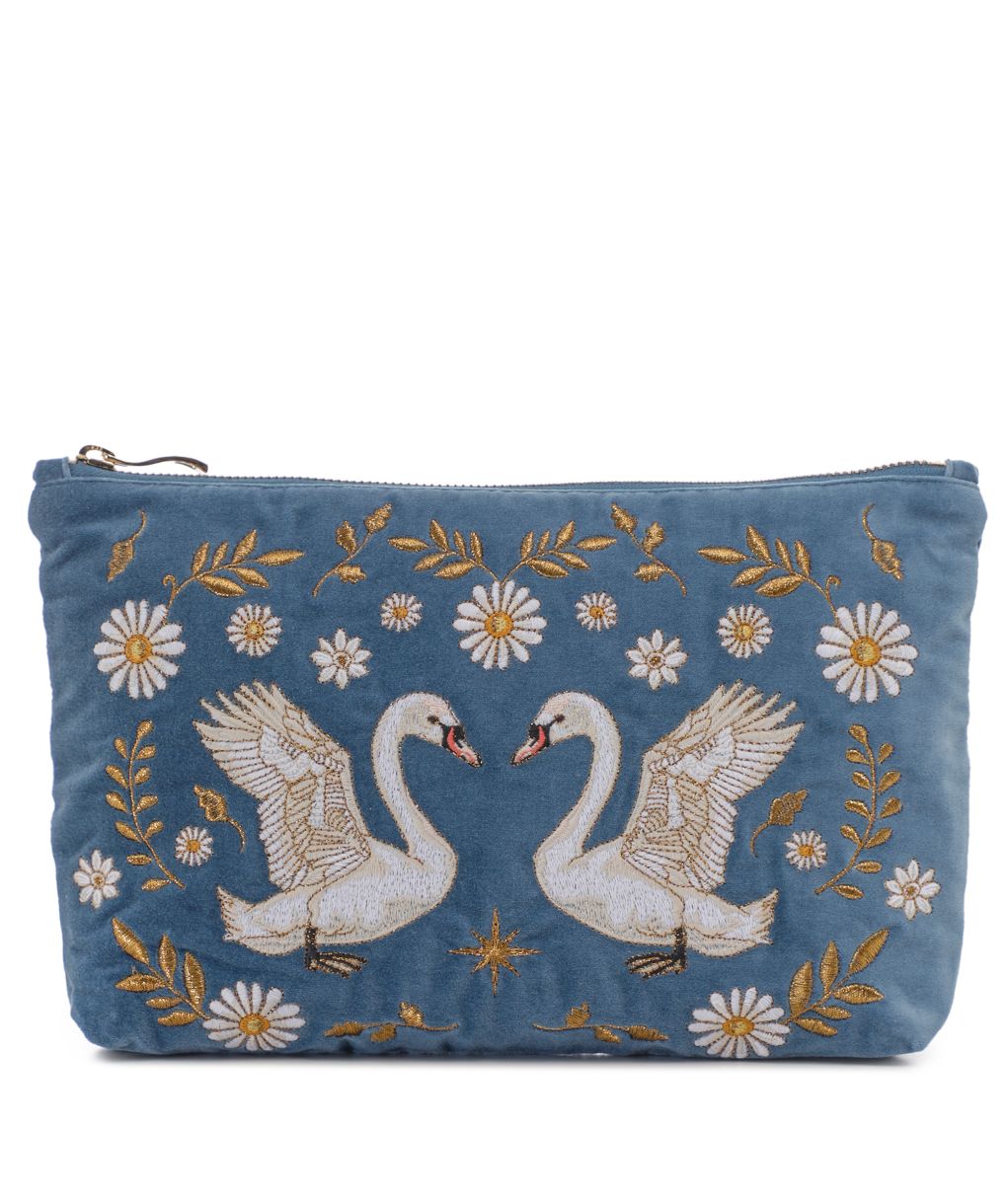 Elizabeth Scarlett EverydayPouch スワン Elizabeth Scarlett Swan Garden Everyday Pouch | Jules B