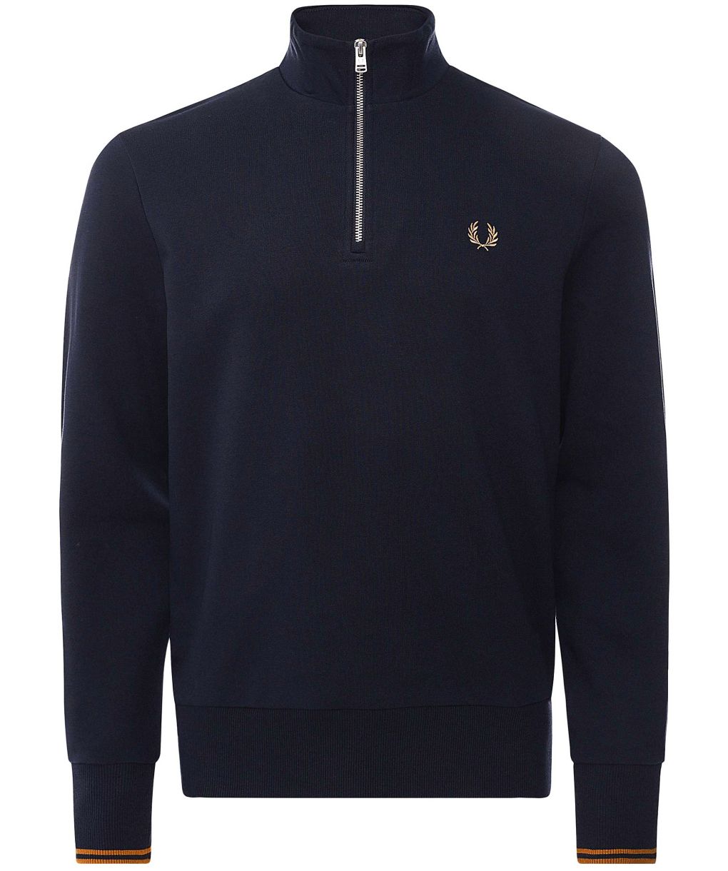 Fred Perry Navy Half-Zip Sweatshirt